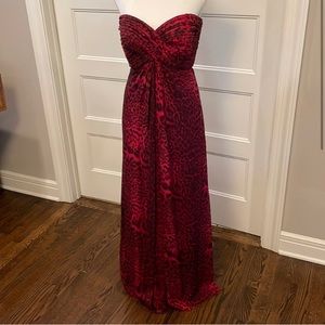 Tadashi Shoji Silk evening gown.